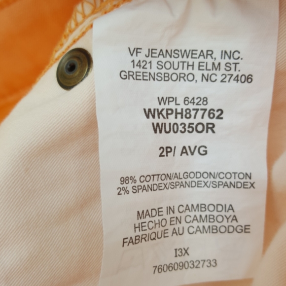 AURA ♡ Gorgeous Vintage Thick Cotton Peachy Orange Cropped Pant Capris 2P Avg - Picture 15 of 17